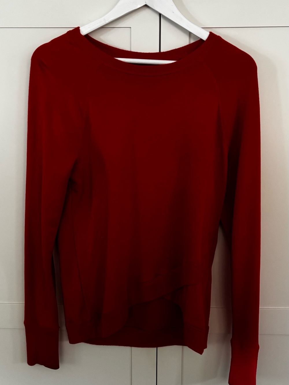 Athleta red sweatshirt